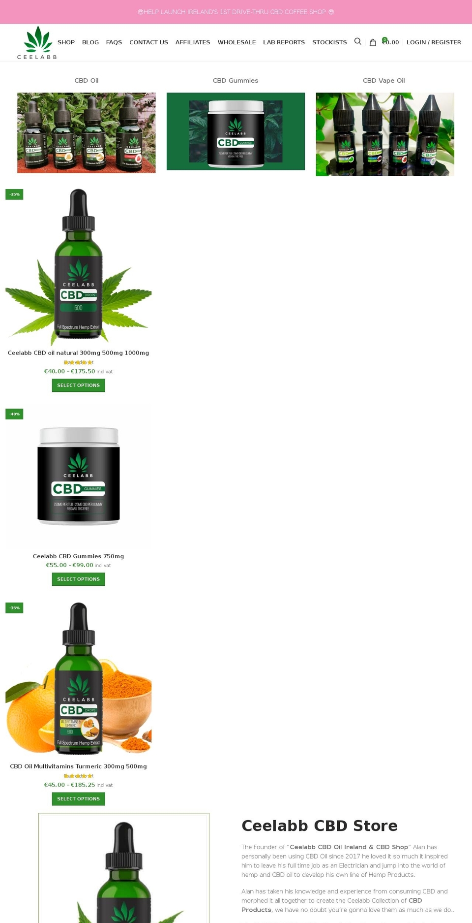 ceelabb.com — Shopify storefront screenshot