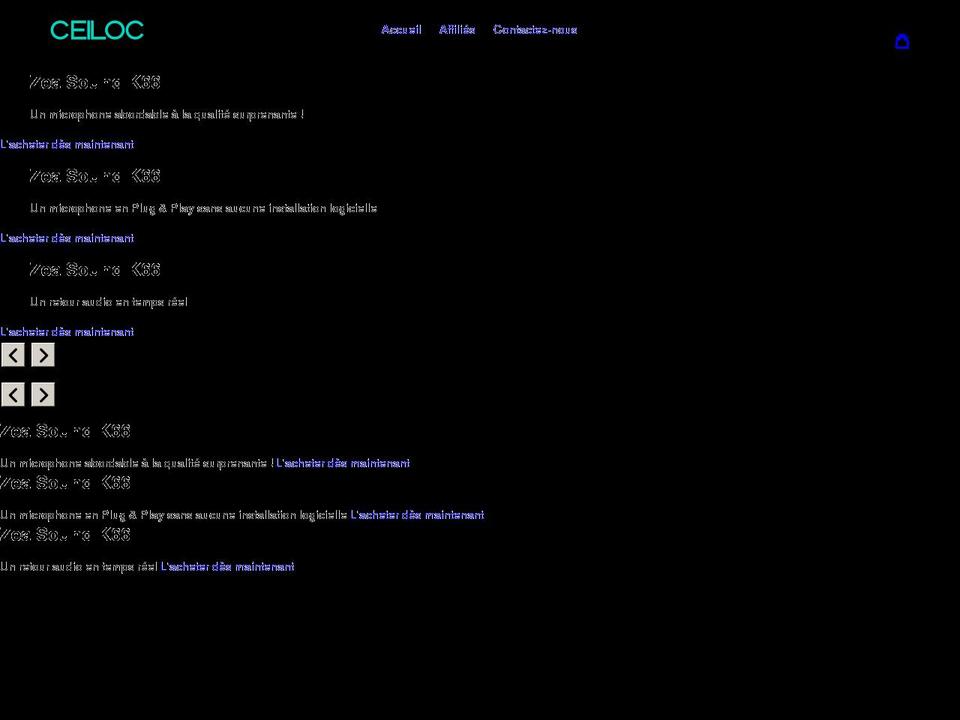 ceiloc.com shopify website screenshot