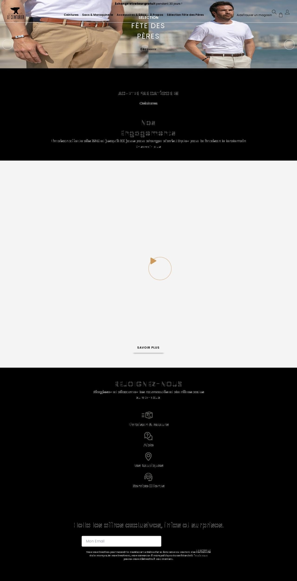 ceinturier.com shopify website screenshot