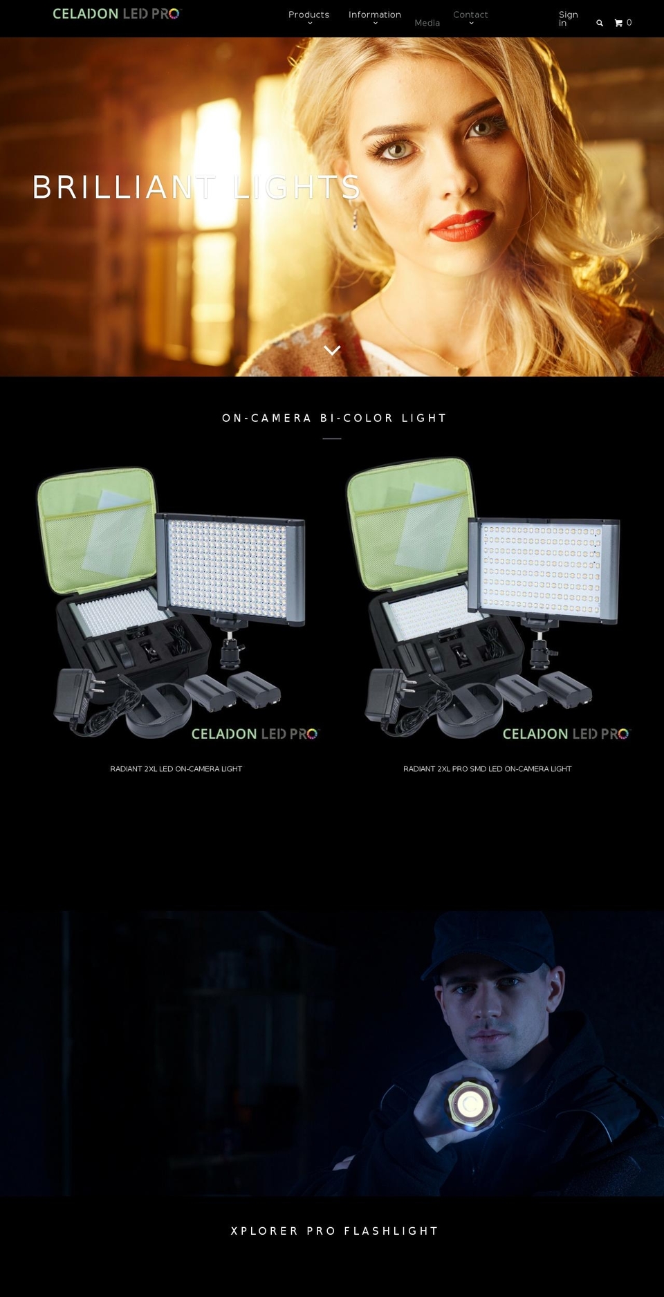 celadonledpro.com shopify website screenshot