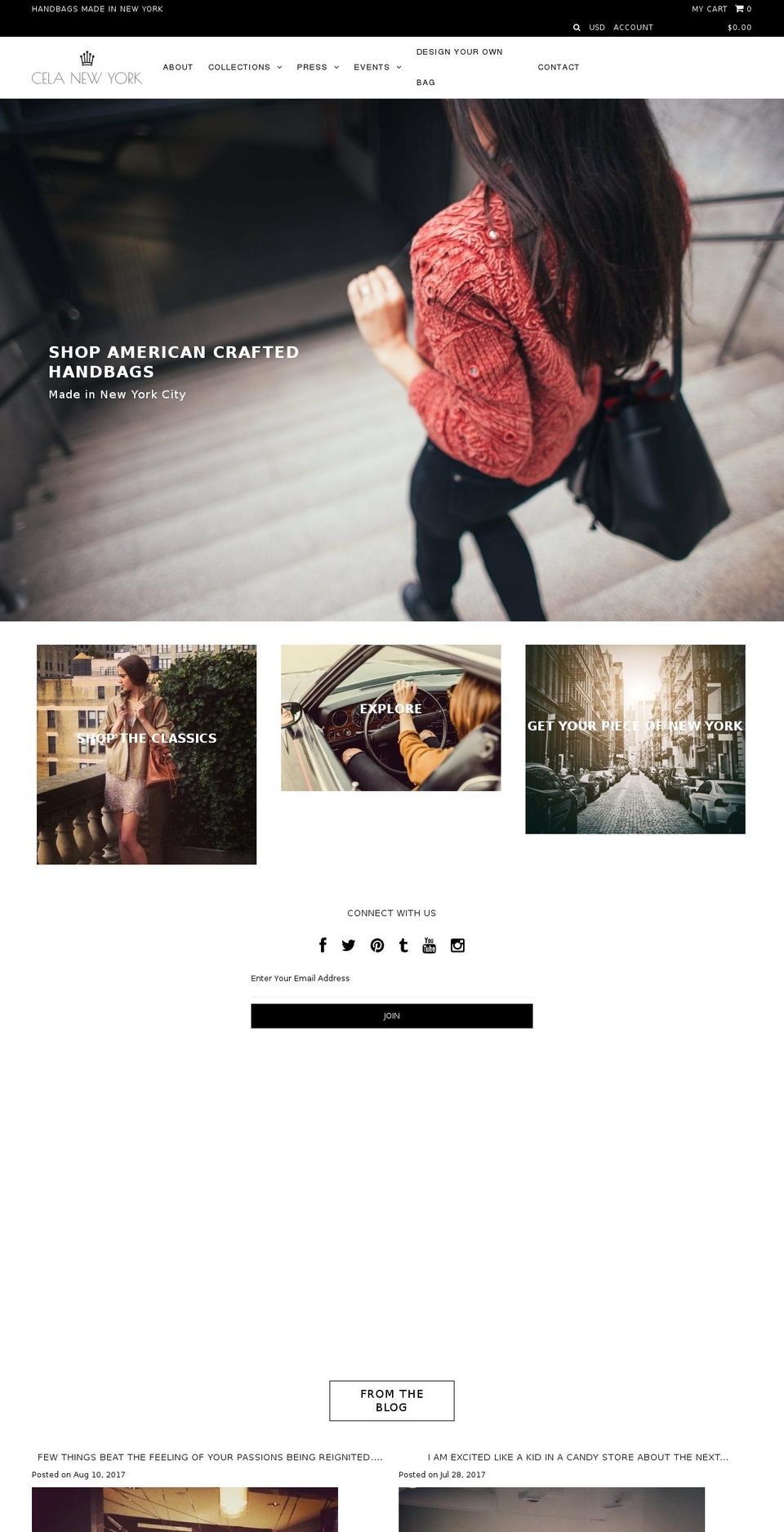 celanewyork.com shopify website screenshot