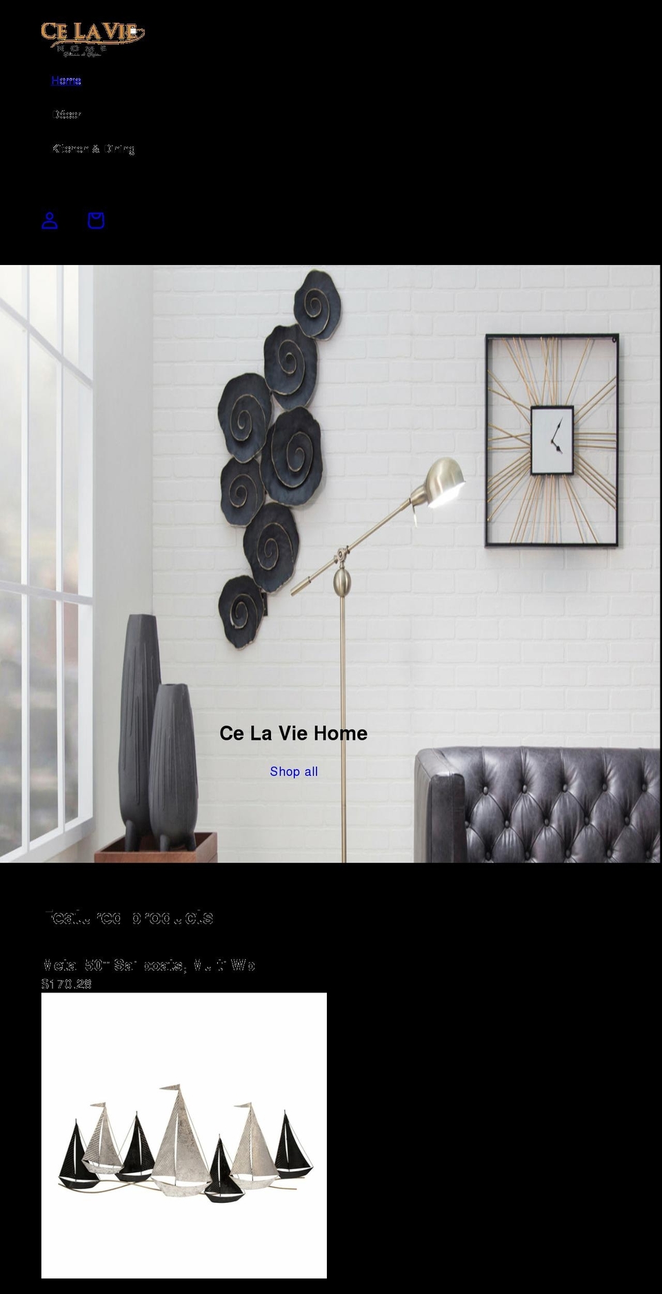celaviehome.com shopify website screenshot