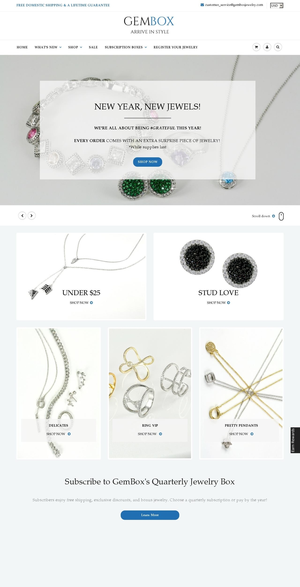 celebgembox.com shopify website screenshot