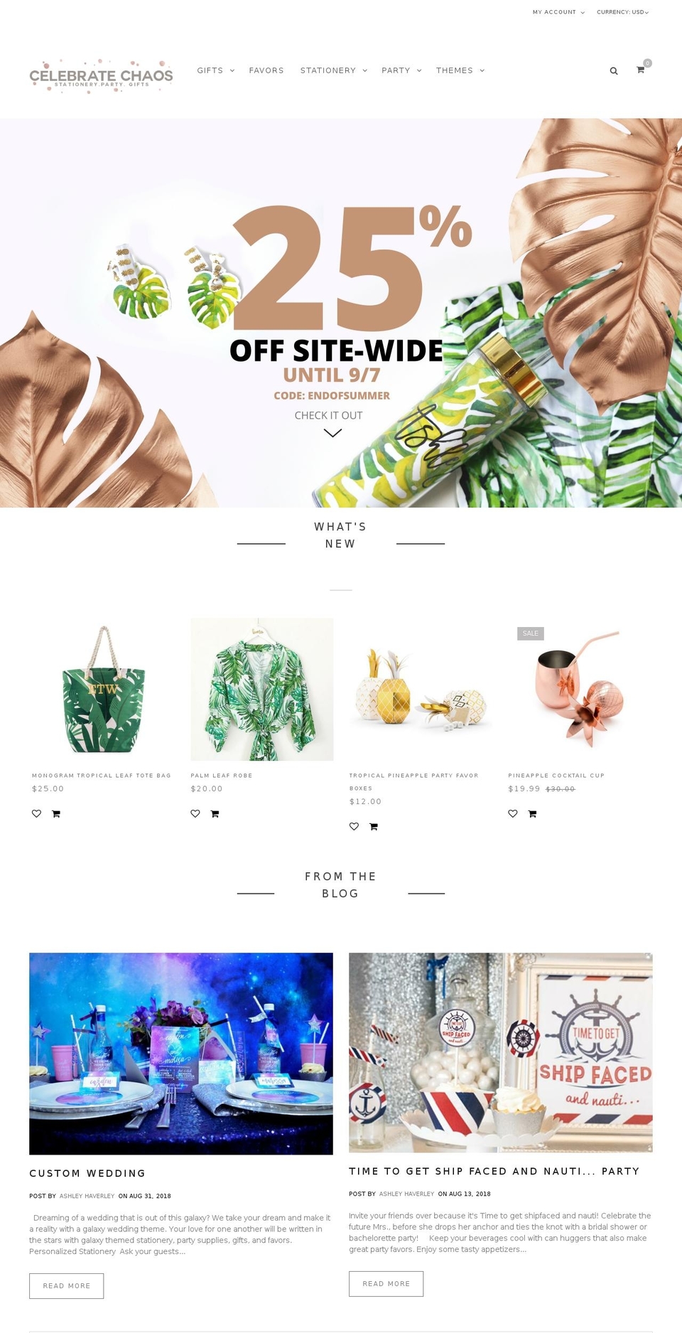 bazien-layout-1 Shopify theme site example celebratechaos.com