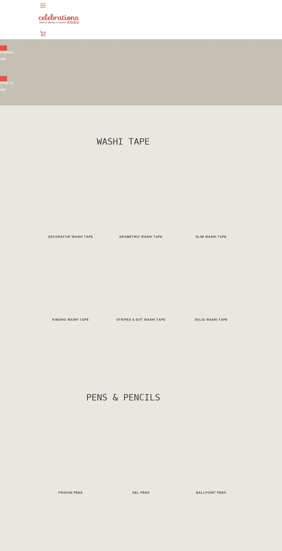 celebrationshi.com shopify website screenshot