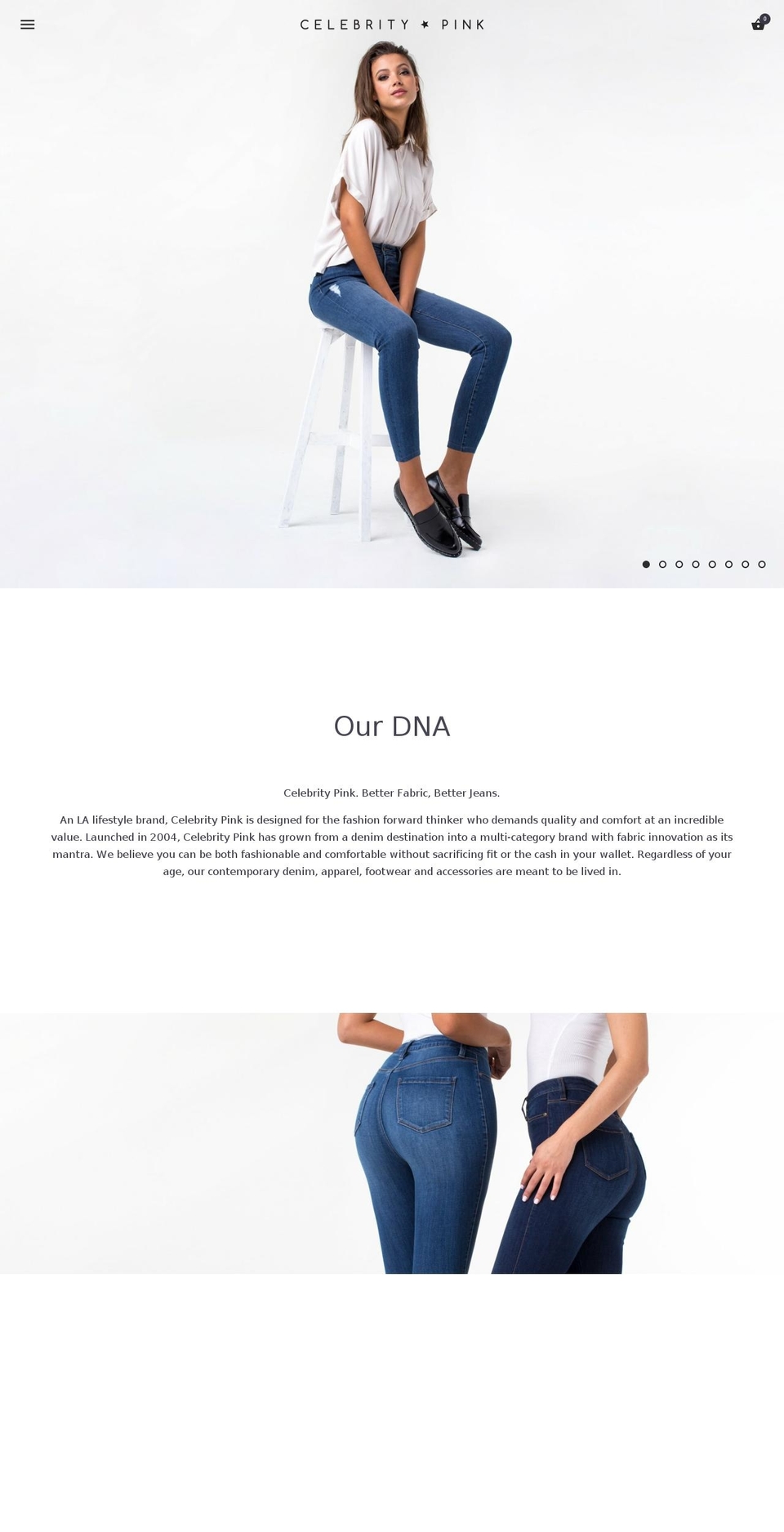 celebritypinkjeans.com — Shopify storefront screenshot