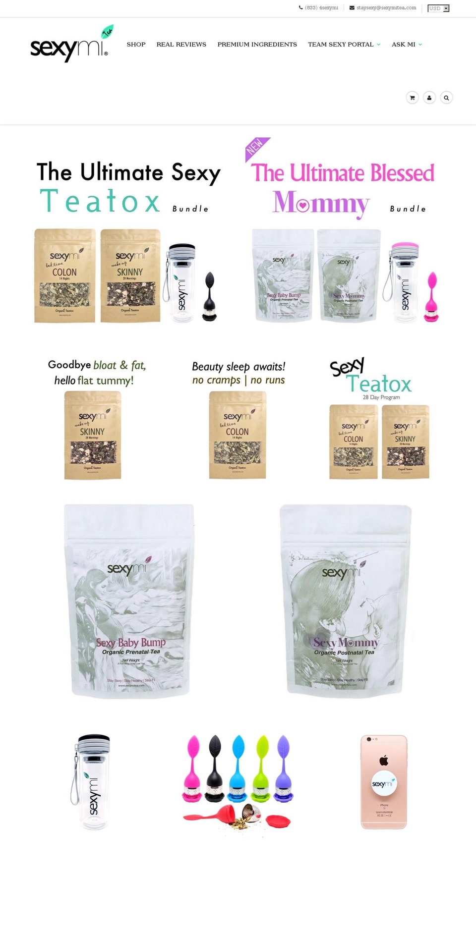 celebrityteatox.com shopify website screenshot