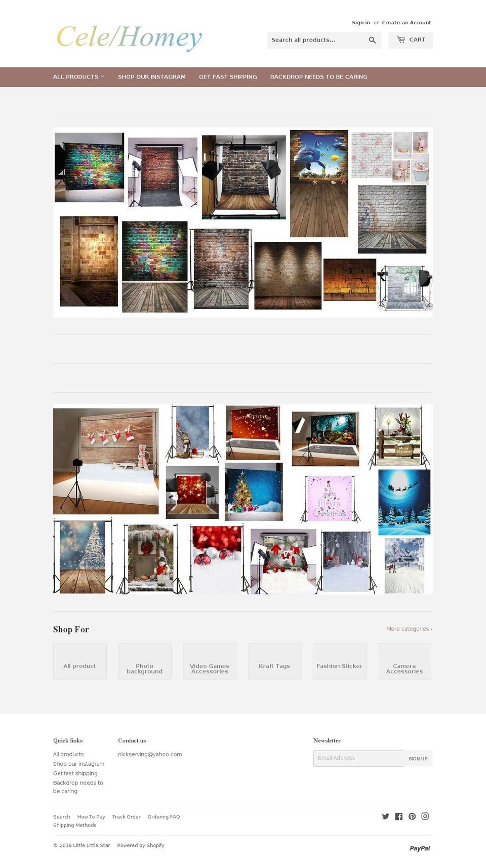 celehomey.com — Shopify storefront screenshot