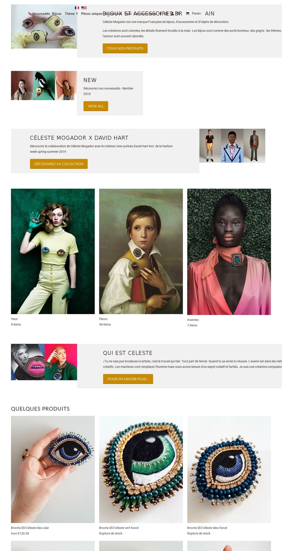 celeste-mogador.com shopify website screenshot