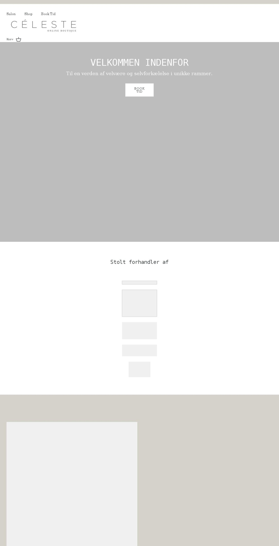 celeste.dk shopify website screenshot