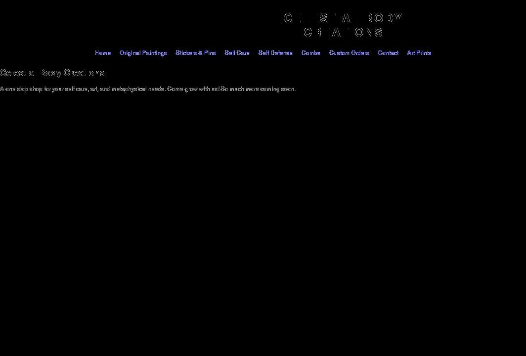 celestialbodycreations.com shopify website screenshot