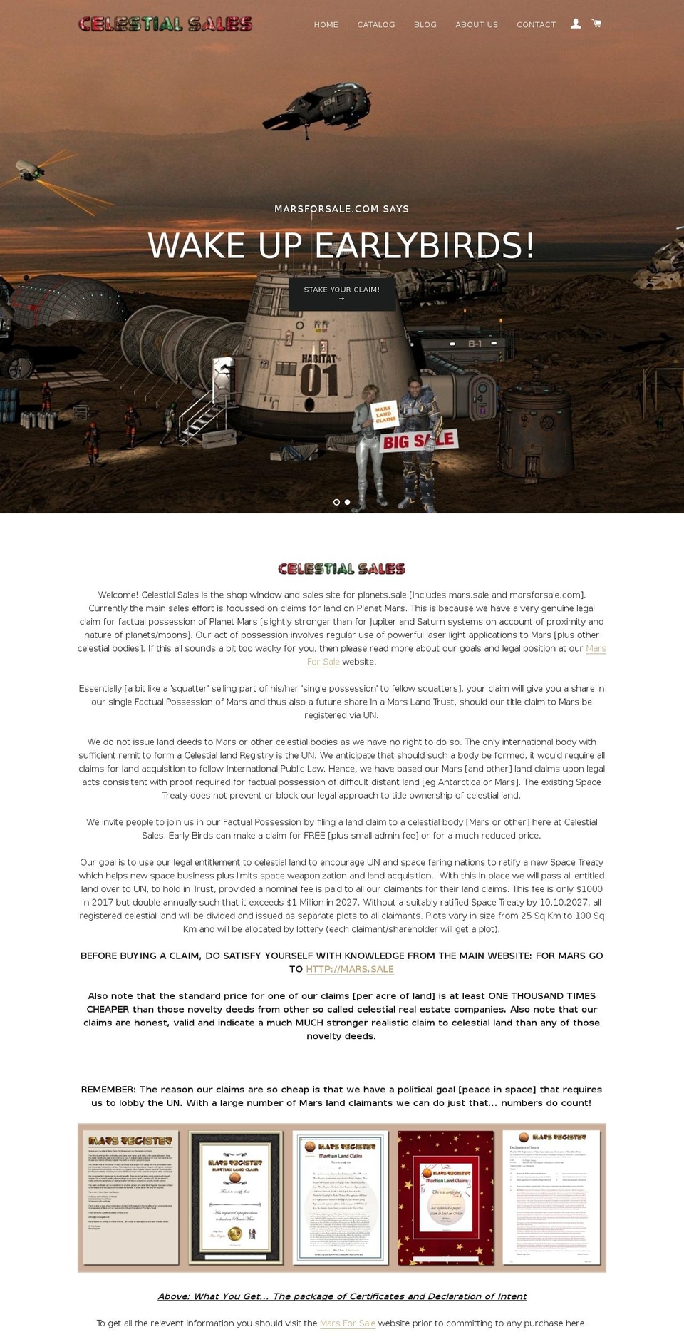 celestialsales.com shopify website screenshot