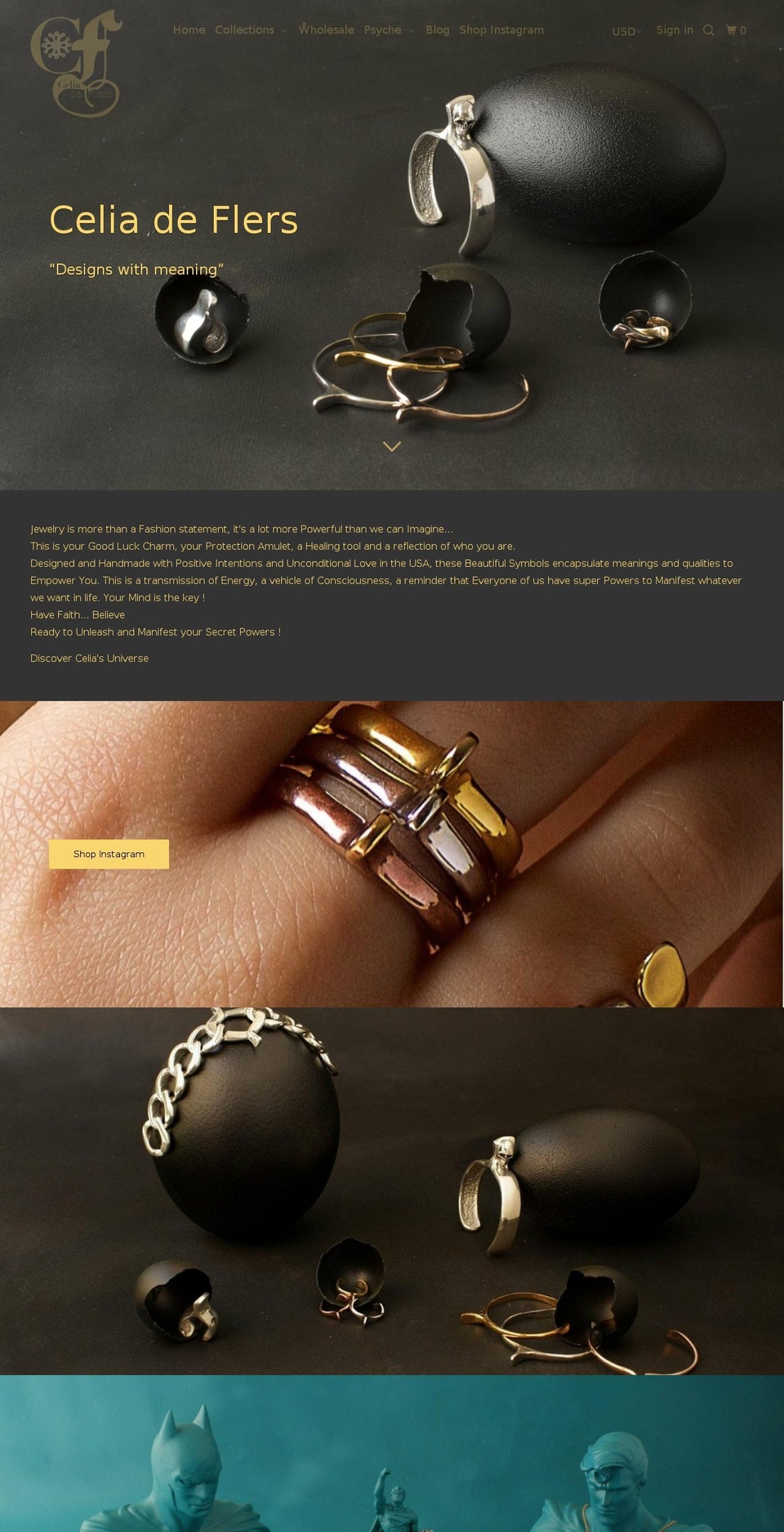 celiadeflers.com — Shopify storefront screenshot