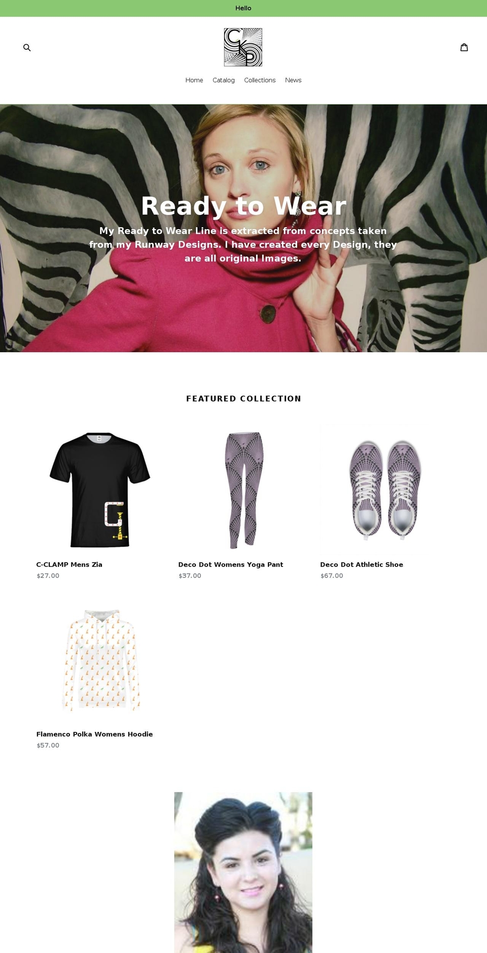 celinakayporter.com shopify website screenshot