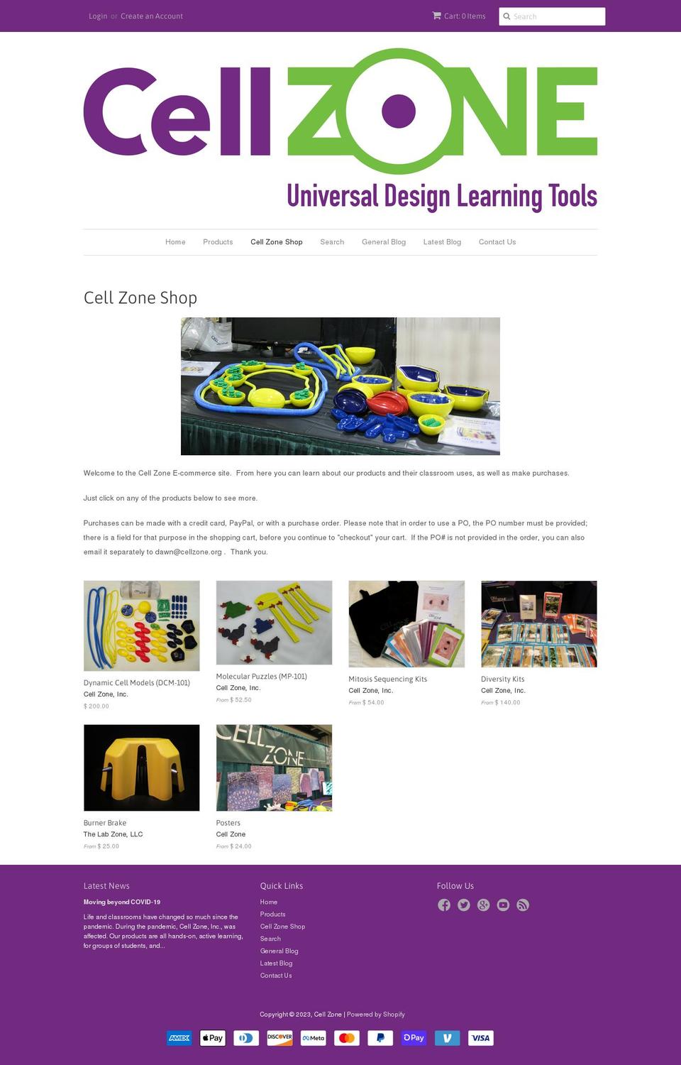 cell-zone-2.myshopify.com shopify website screenshot