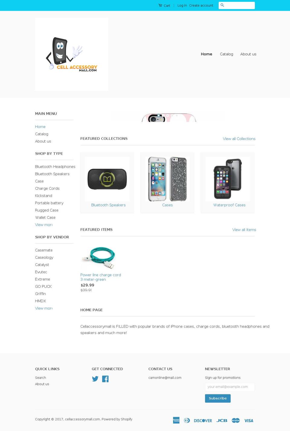 cellaccessorymall.com shopify website screenshot