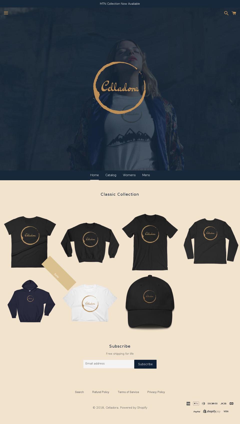 celladora.org shopify website screenshot