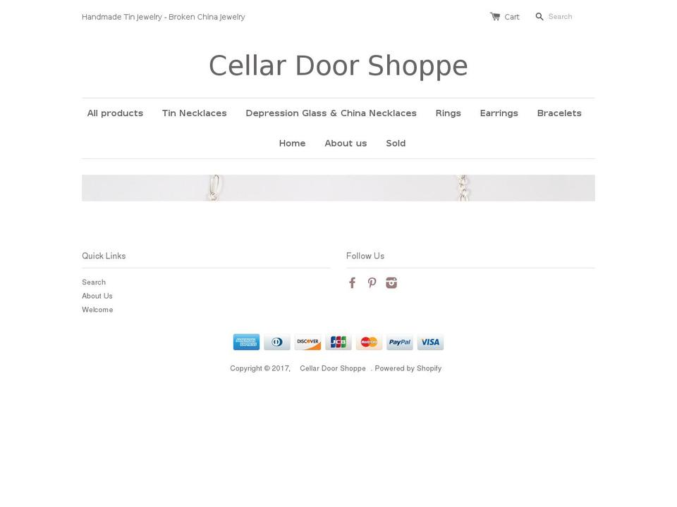 cellardoorshoppe.com shopify website screenshot
