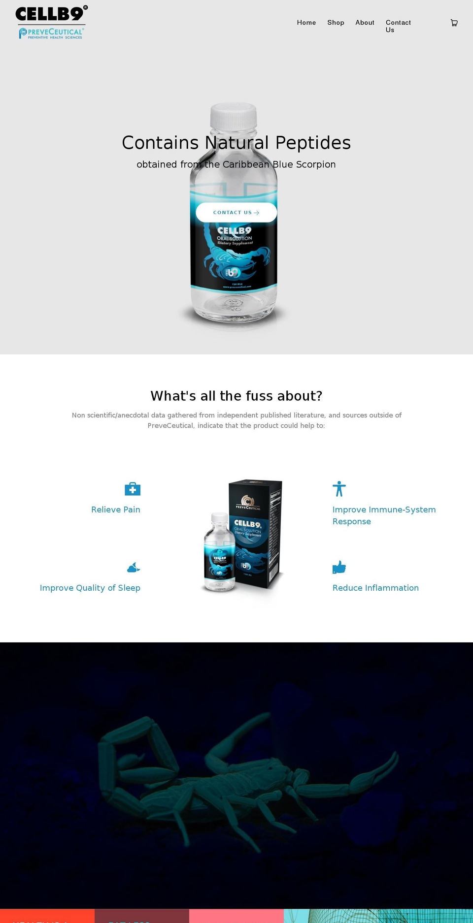 cellb9.com — Shopify storefront screenshot