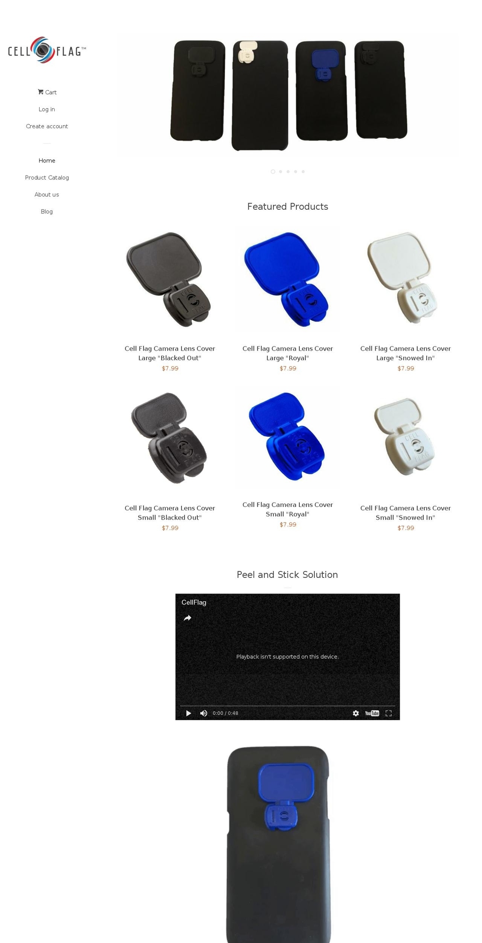 cellflag.com shopify website screenshot