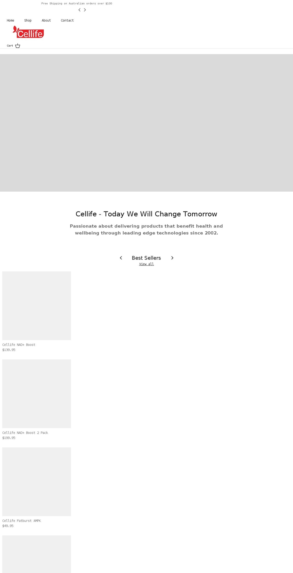 cellife.com shopify website screenshot