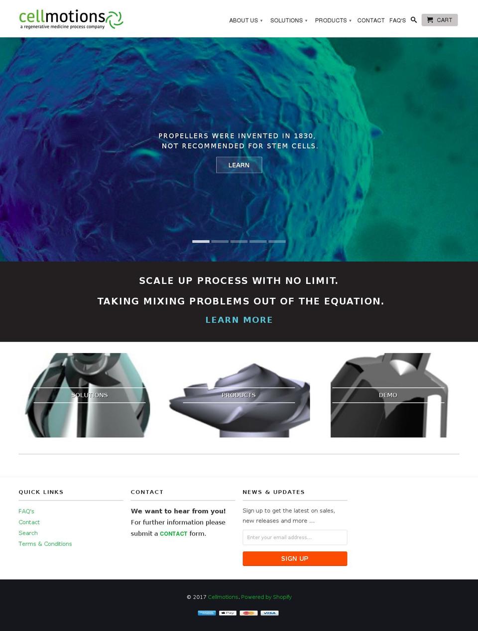 cellmotions.com shopify website screenshot