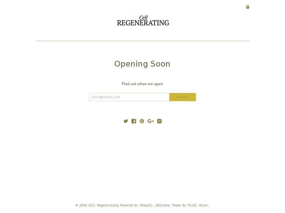 cellregeneratingstore.com — Shopify storefront screenshot