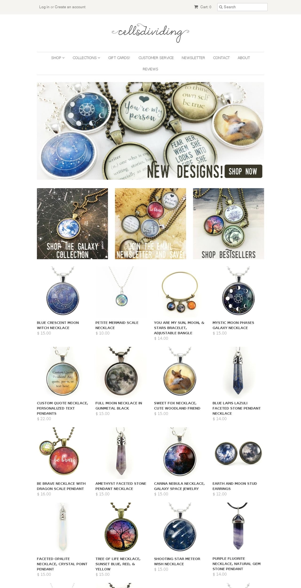 cellsdividing.com shopify website screenshot