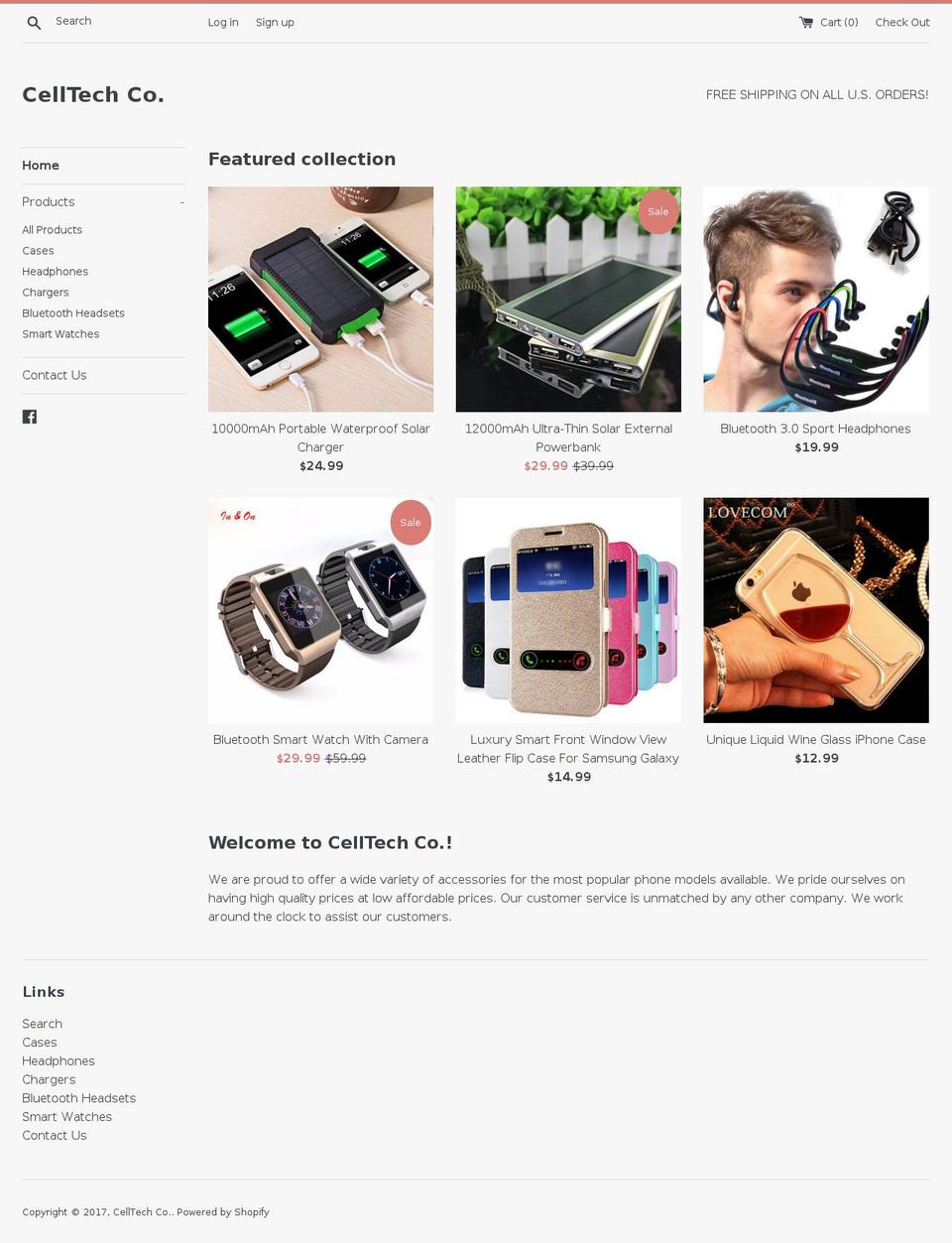 celltechco.com shopify website screenshot