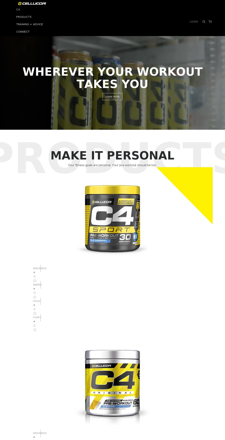 Cellucor - Production Shopify theme site example cellucor.co