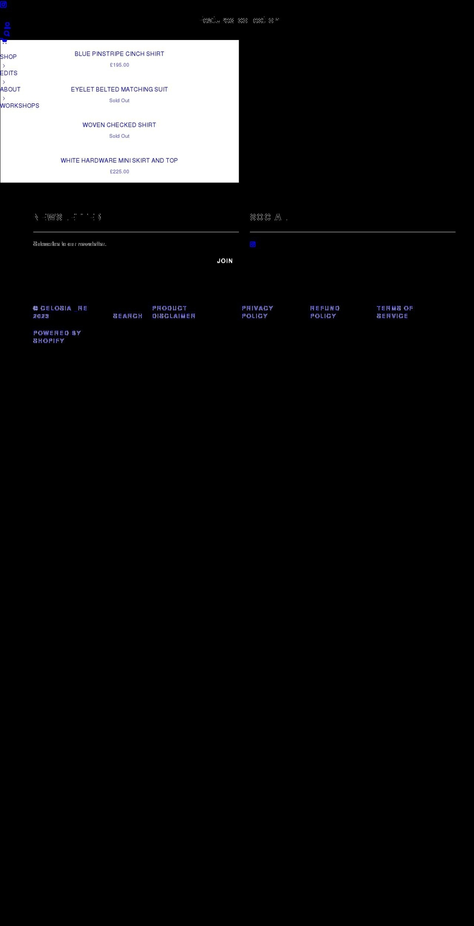 celosia-re.co.uk shopify website screenshot