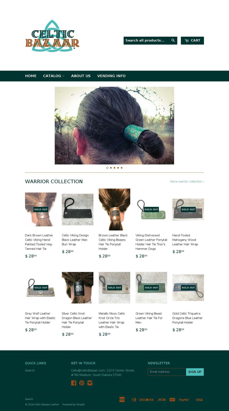 celticbohemian.com — Shopify storefront screenshot