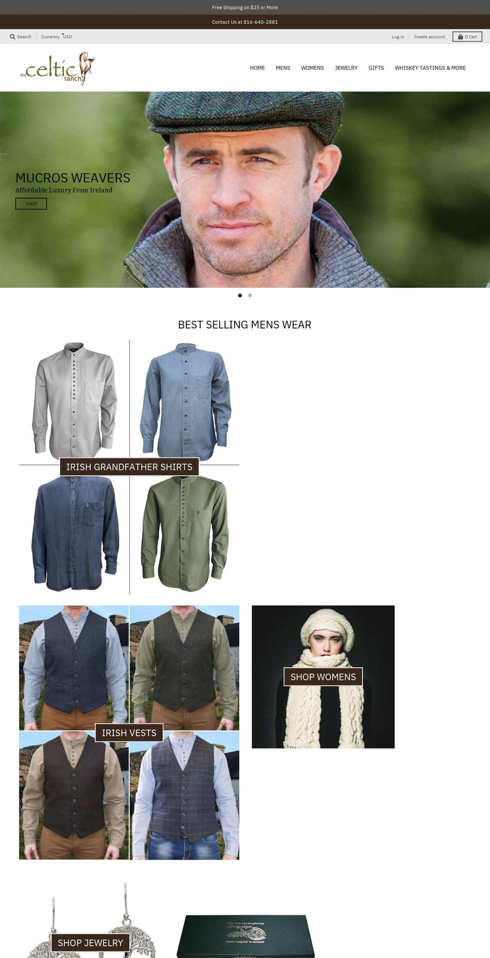 celticranch.com shopify website screenshot