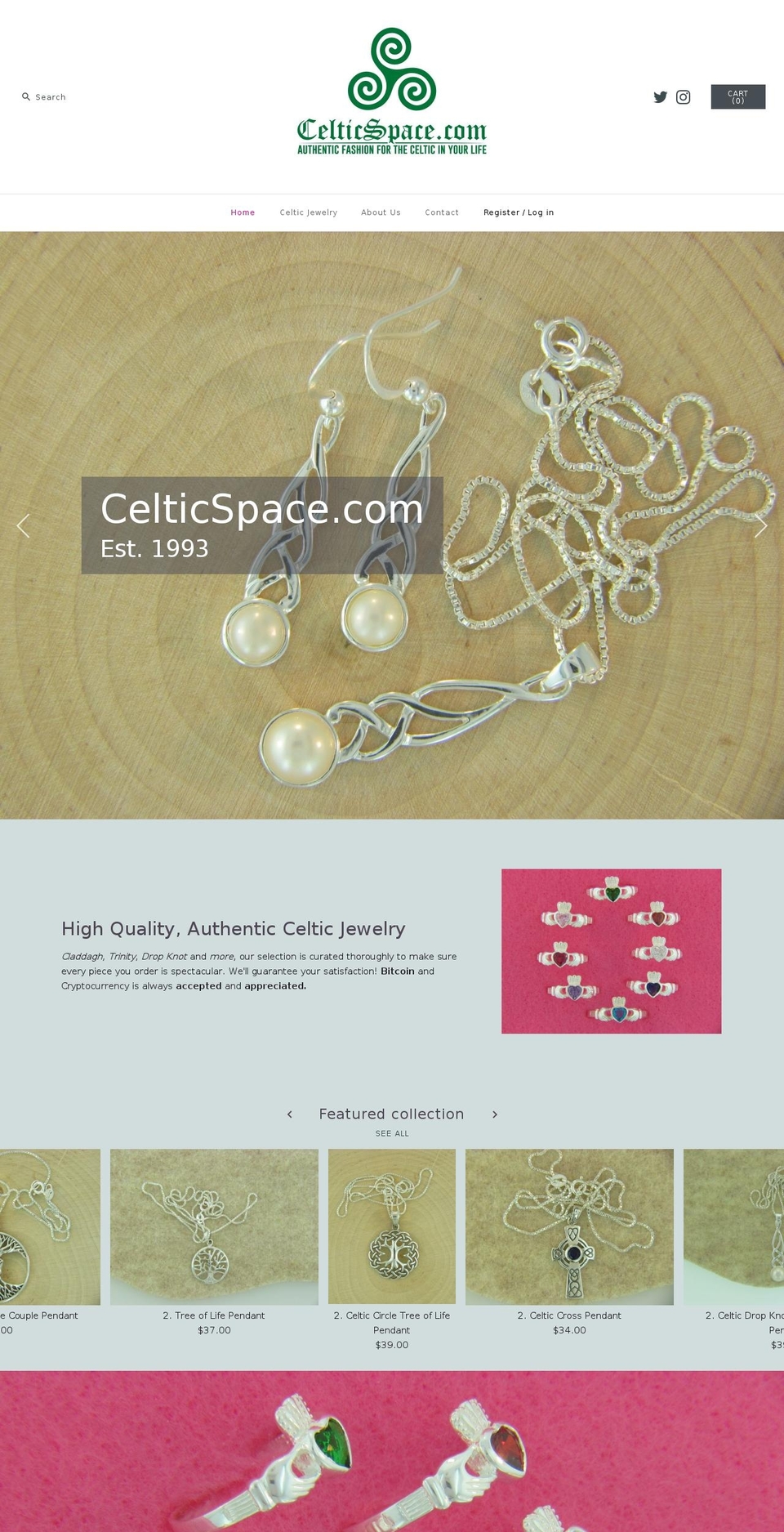 celticspace.com shopify website screenshot
