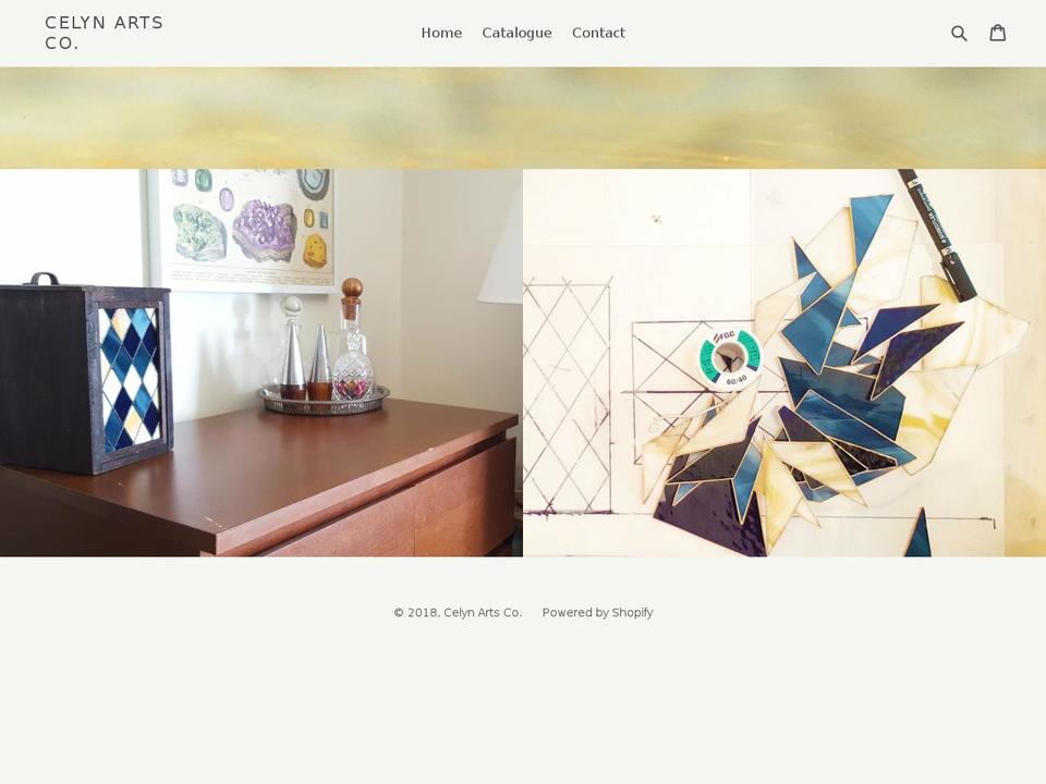 Birch Shopify theme site example celynartsco.com
