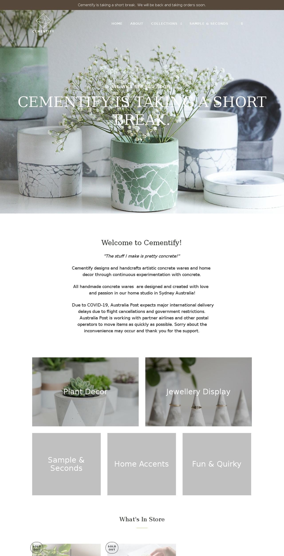 cementify.com.au shopify website screenshot