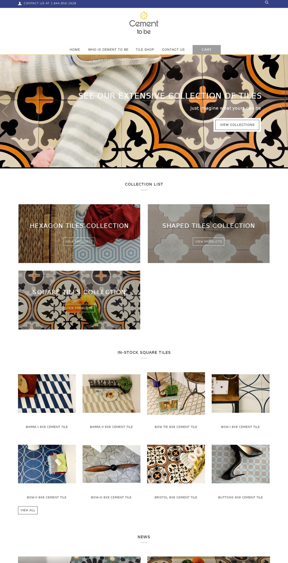 cementtobe.com — Shopify storefront screenshot