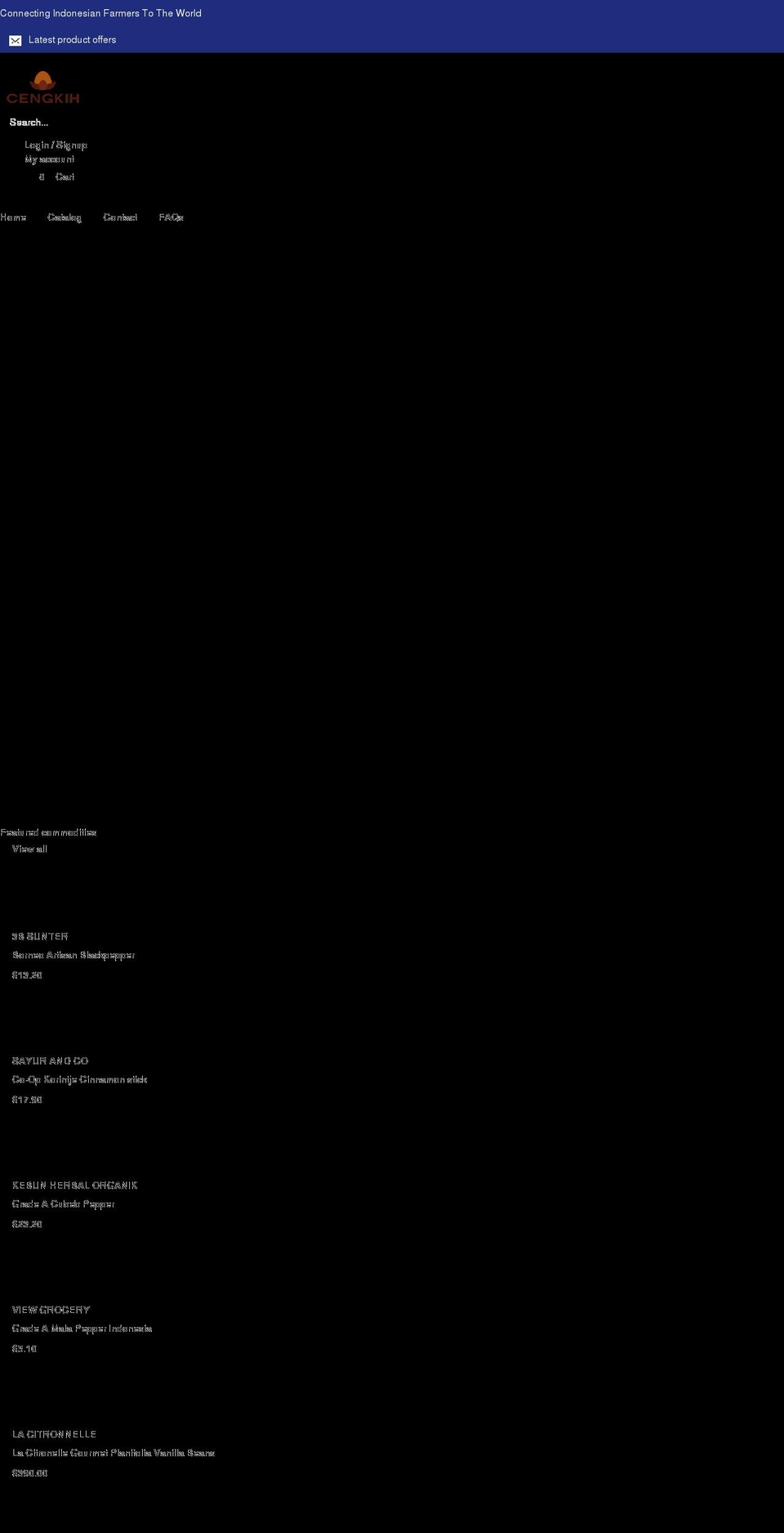 cengkih.com shopify website screenshot