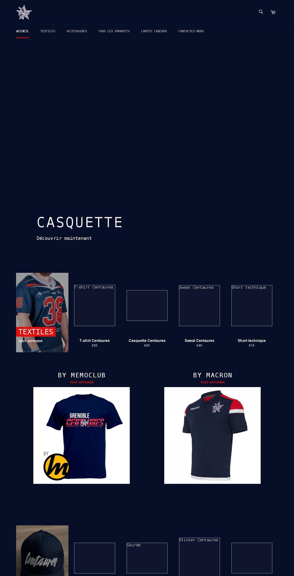 centaures-shop.myshopify.com shopify website screenshot