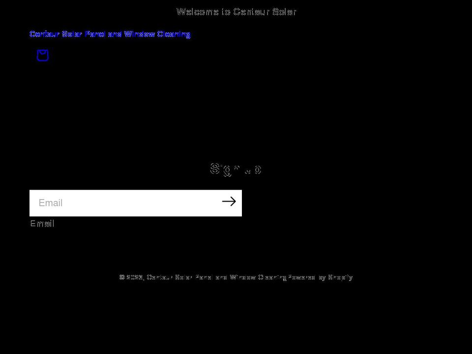 centaursolar.com shopify website screenshot