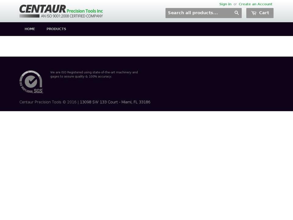 centaurwebstore.com shopify website screenshot