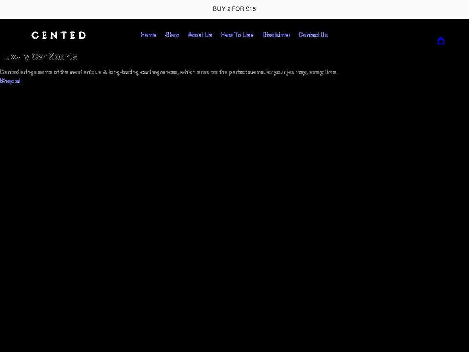 cented.uk shopify website screenshot