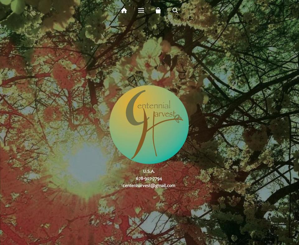 centennialharvest.com shopify website screenshot