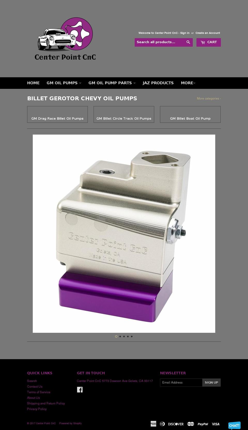 centerpointcnc.com shopify website screenshot