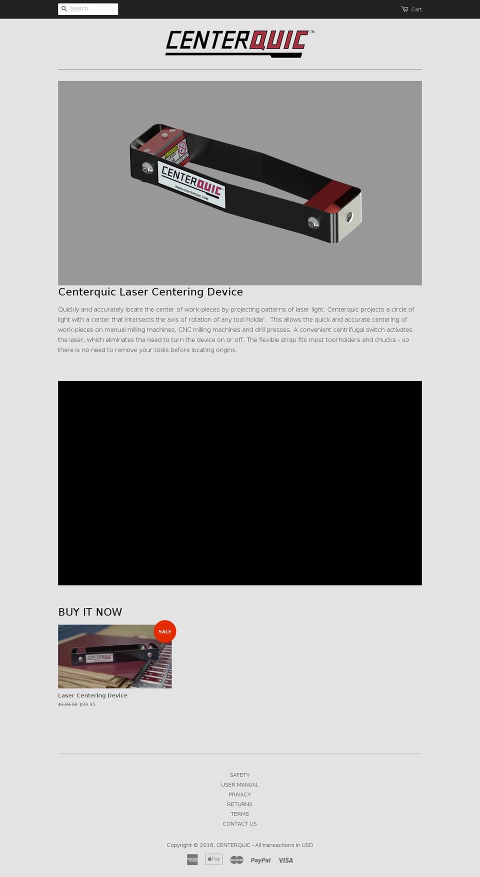centerquic.com shopify website screenshot