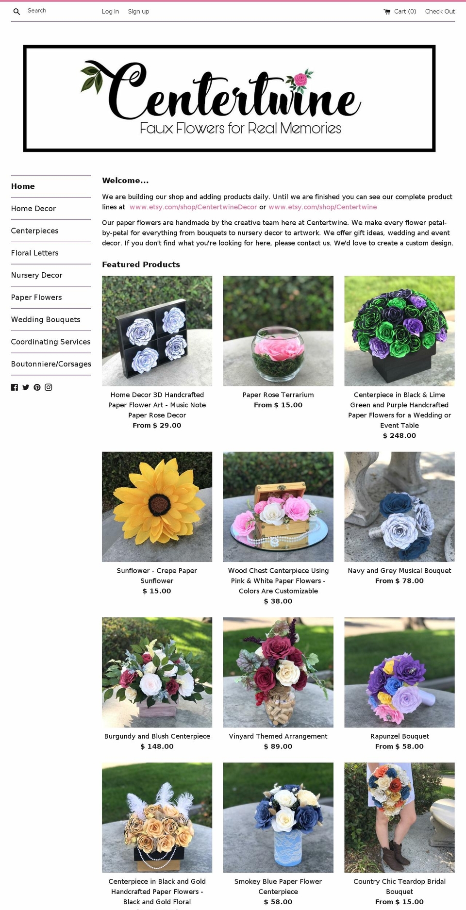 centertwine.com shopify website screenshot