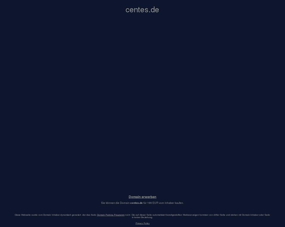 centes.de shopify website screenshot