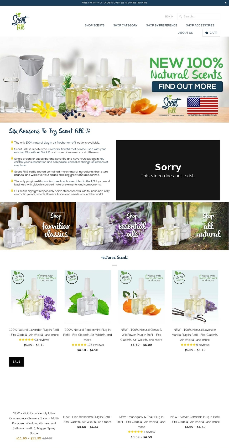 centfill.com — Shopify storefront screenshot