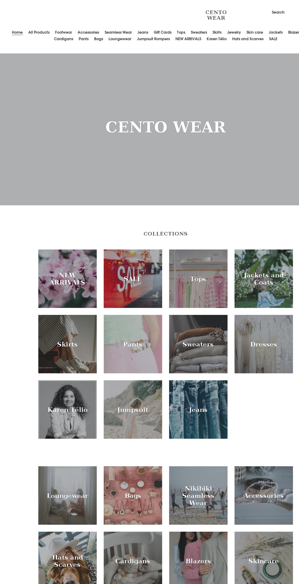 centowear.com shopify website screenshot