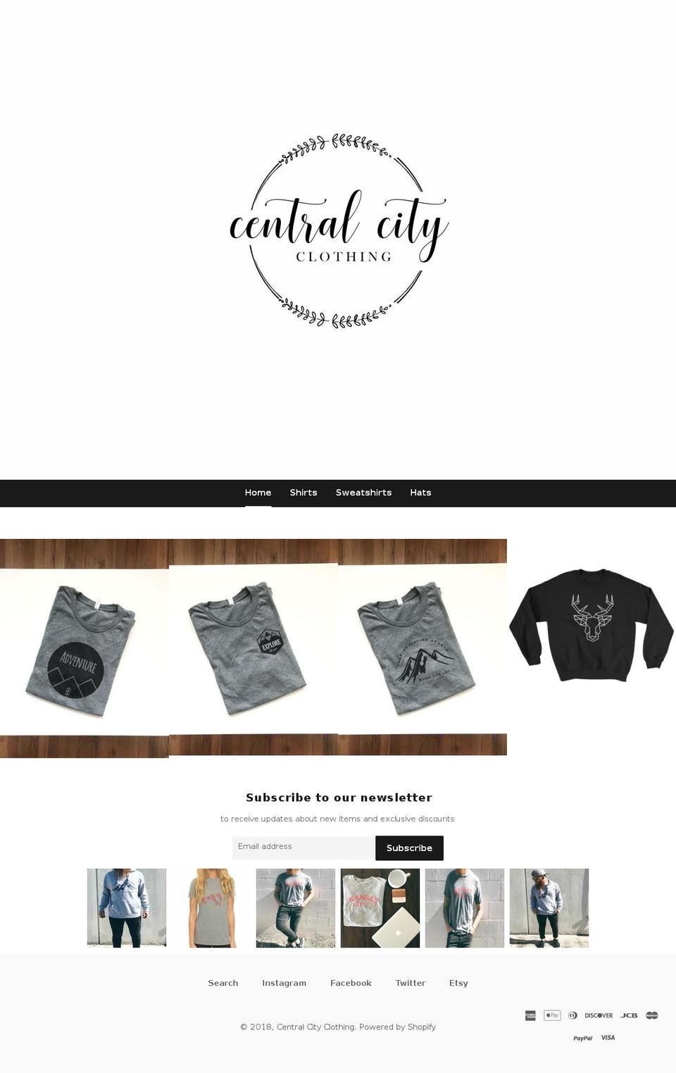 centralcitykc.com shopify website screenshot